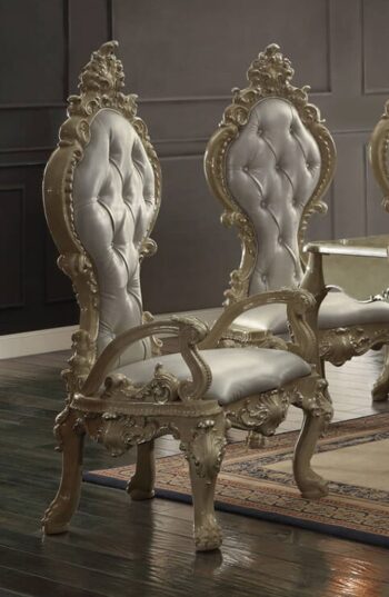 Champagne Gold Arm Chair HD-13012-G By Homey Design
