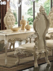 Ant White Side Chair Hd-13012-I By Homey Design | Mobilia Cleopatra Ant White Side Chair HD-13012-I By Homey Design