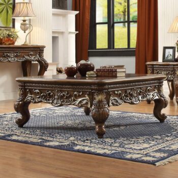 Met Ant Gold & Perfect Brown Coffee Table HD-1306 By Homey Design