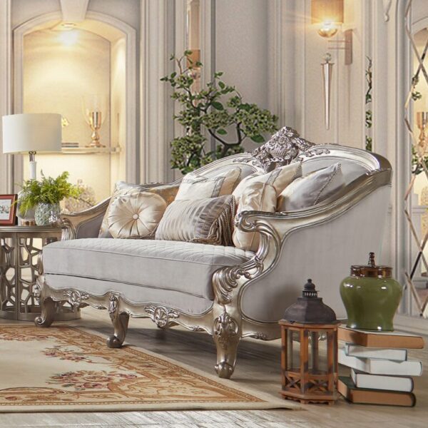 Luxury Silver 3 PCs Sofa Set HD-20339 By Homey Design 9