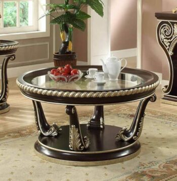 Brown Cherry Coffee Table HD-213 By Homey Design