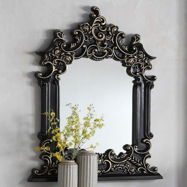 Ebony Black & Gold Mirror HD-328B By Homey Design 4