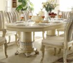 Luxury Cream Pearl 7 PC Dining Table Set HD-5800 By Homey Design Homey Design HD-5800 Collection Mobilia Cleopatra 15 Luxury Cream Pearl 7 PC Dining Table Set HD-5800 By Homey Design 15