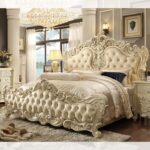 Luxury Cream Pearl 5 PC Eastern King Bedroom Set HD-5800 By Homey Design 12