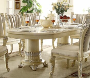 Luxury Cream Pearl Dining Table HD-5800 By Homey Design