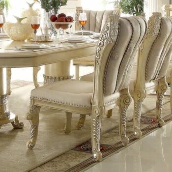 Luxury Cream Pearl Side Chair HD-5800 By Homey Design