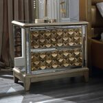 Luxury Gold 5PCs California King Bedroom Set HD-6065 By Homey Design Homey Design HD-6065 Collection Mobilia Cleopatra 23 Luxury Gold 5PCs California King Bedroom Set HD-6065 By Homey Design 23