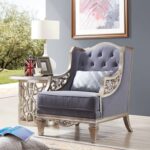 Luxury Silver 3 PCs Sofa Set HD-701 By Homey Design Homey Design Special Orders Mobilia Cleopatra 12 Luxury Silver 3 PCs Sofa Set HD-701 By Homey Design 12