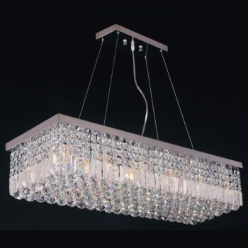 Silver Chrome Finish Chandelier HD-71002 By Homey Design