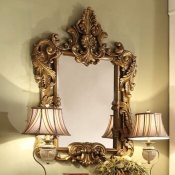 Met Ant Gold & Perfect Brown Mirror HD-8008 By Homey Design