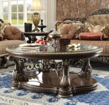 Brown Cherry Coffee Table HD-8013 By Homey Design