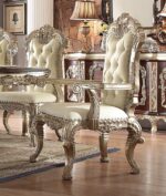 Metallic Silver Finish 5 PCs Dining Table Set HD-8017 By Homey Design 12
