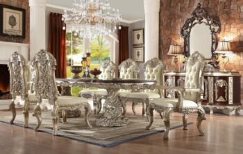 Luxury 7 PCs Dining Table Set HD-8024 By Homey Design 105