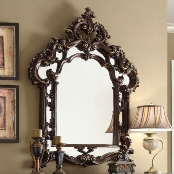 Metallic Silver Finish Mirror HD-8017 By Homey Design