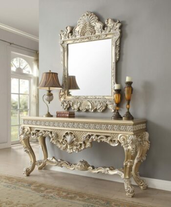 Belle Silver Console Table HD-8022 By Homey Design