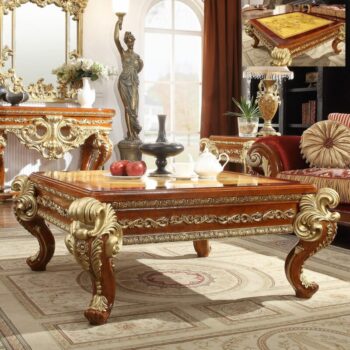 Luxury Gold Coffee Table HD-8024 By Homey Design