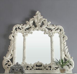 Plantation Cove White Mirror Hd-8030 By Homey Design | Mobilia Cleopatra Plantation Cove White Mirror HD-8030 By Homey Design