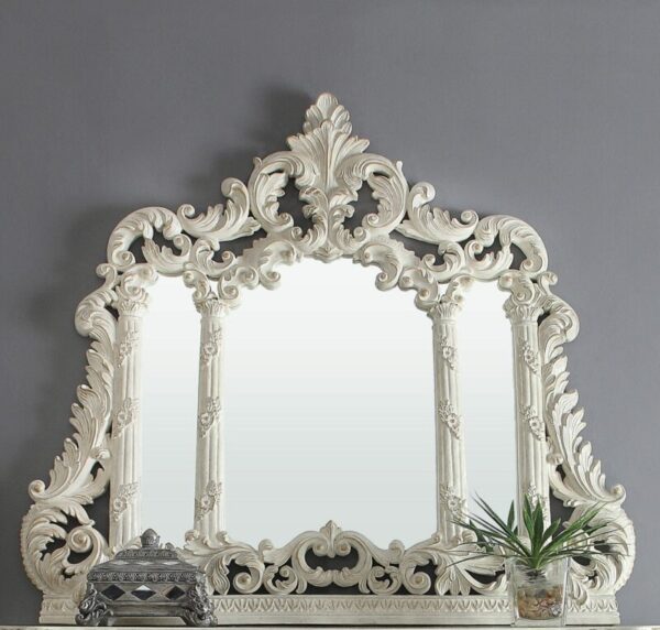 Plantation Cove White Mirror HD-8030 By Homey Design 4