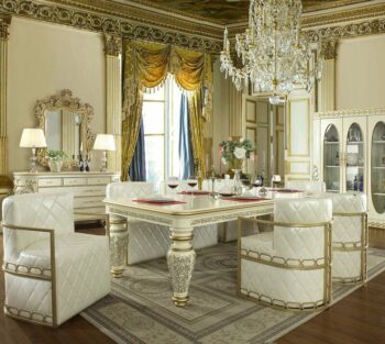 Luxury 7 PCs Dining Table Set HD-8024 By Homey Design 111