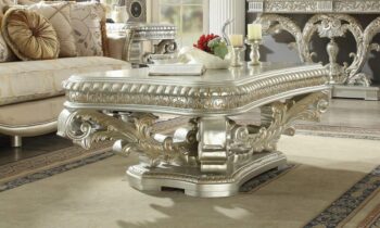 Metallic Silver Coffee Table HD-8088 By Homey Design