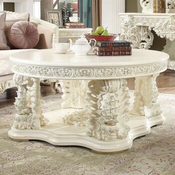 White Gloss Coffee Table HD-8089 By Homey Design
