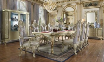 Luxury 7 PCs Dining Table Set HD-8024 By Homey Design 116