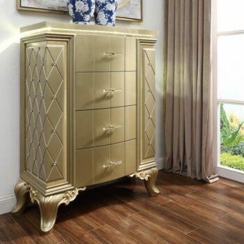 Satin Gold Chest HD-8092 By Homey Design By Homey Design