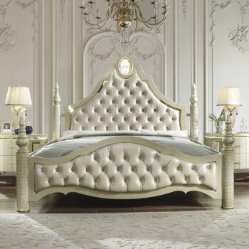 Satin Gold Eastern King Bed HD-8092 By Homey Design 4