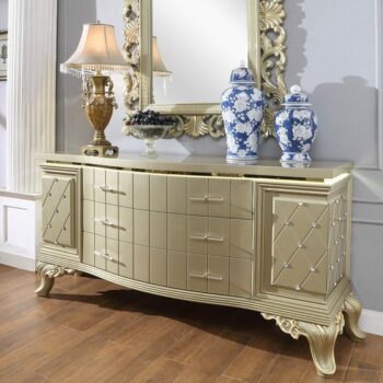 Satin Gold Dresser HD-8092 By Homey Design