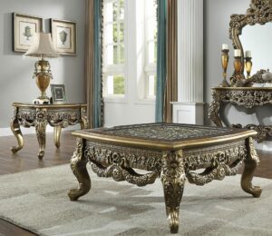 Hd-905 Br - 3Pc Coffee Table Set By Homey Design | Mobilia Cleopatra HD-905 BR - 3PC Coffee Table Set By Homey Design