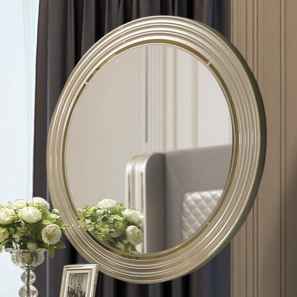 Belle Silver & Metallic Silver Mirror HD-925 By Homey Design 4