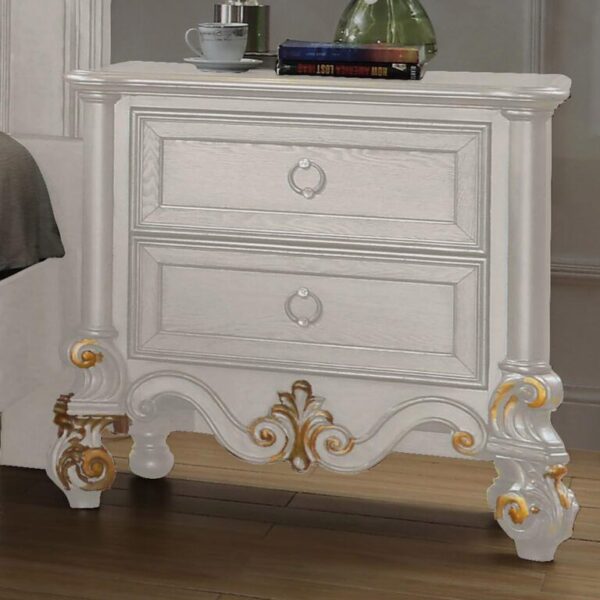Luna Silver 4 PCs California King Bedroom Set HD-999 By Homey Design 10