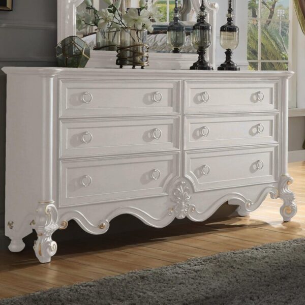 Luna Silver 4 PCs California King Bedroom Set HD-999 By Homey Design 12