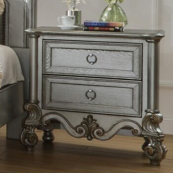 Luna Silver Nightstand HD-999 By Homey Design