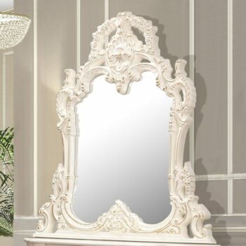 Ivory with Metallic Gold Highlights Mirror HD-998I By Homey Design