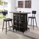 Dicarda Bar Ht. Table  CM3789BK-BT BY Furniture of America 13