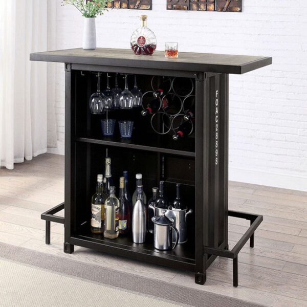 Dicarda Bar Ht. Table  CM3789BK-BT BY Furniture of America 12