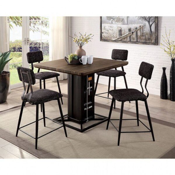 Dicarda Counter Ht. Table  CM3789BK-PT BY Furniture of America 11