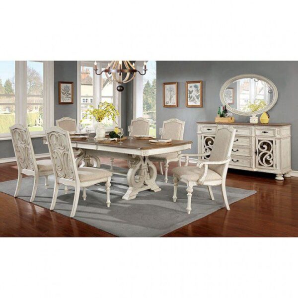 Arcadia Dining Table  CM3150WH-T BY Furniture of America 11