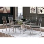 Casper Chrome Dining Table CM3654T-TABLE BY Furniture of America 10