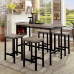 Vilvoorde 5 Pc. Counter Ht. Table Set  CM3454PT-5PK BY Furniture of America 12