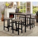 Vilvoorde 5 Pc. Counter Ht. Table Set  CM3454PT-5PK BY Furniture of America 13