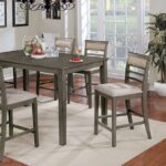 Fafnir 7 Pc. Counter Ht. Table Set  CM3607PT-7PK By Furniture of America 7
