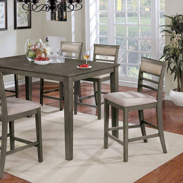 Fafnir 7 Pc. Counter Ht. Table Set  CM3607PT-7PK By Furniture of America 5