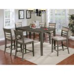 Fafnir 7 Pc. Counter Ht. Table Set  CM3607PT-7PK By Furniture of America 8