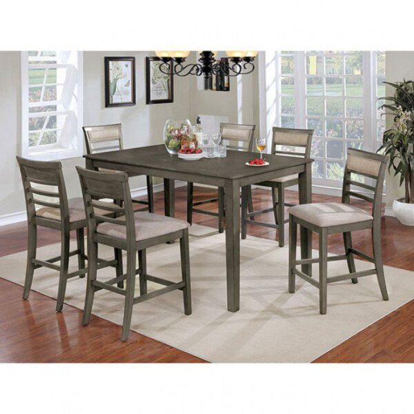 Fafnir 7 Pc. Counter Ht. Table Set  CM3607PT-7PK By Furniture of America 6