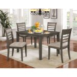 Taylah 5 Pc. Dining Table Set CM3607T-5PK BY Furniture of America 11
