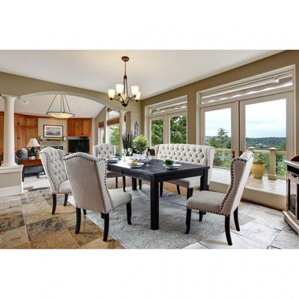Sania 84″ Dining Table  CM3324BK-T-84 BY Furniture of America 11