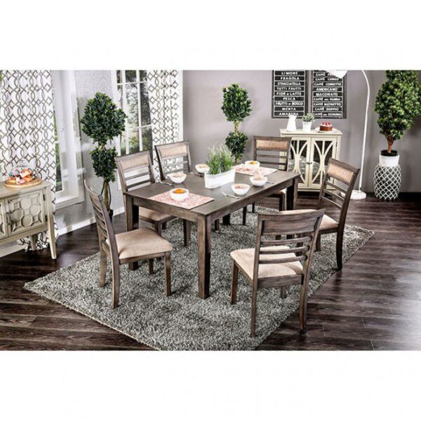 Taylah 7 PC. Dining Table Set CM3607T-7PK BY Furniture of America 14