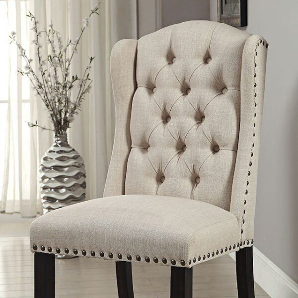 Sania Side Chair (2/Box)  CM3324BK-SC-2PK BY Furniture of America 6